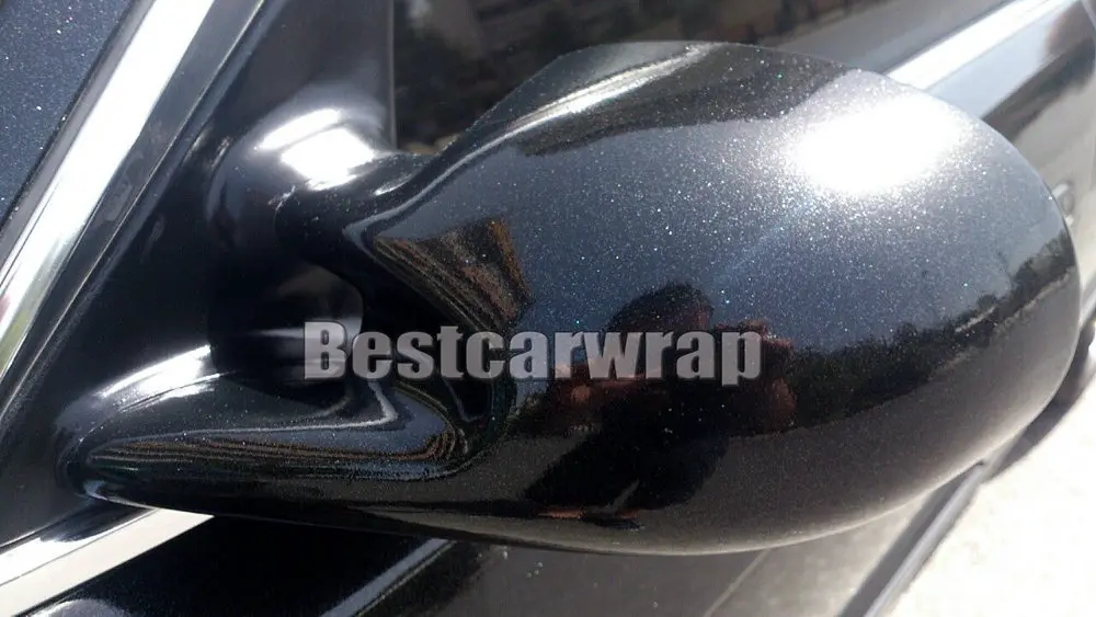 gloss metallic black white car wrapping pearl sparkle wrap foil (15)