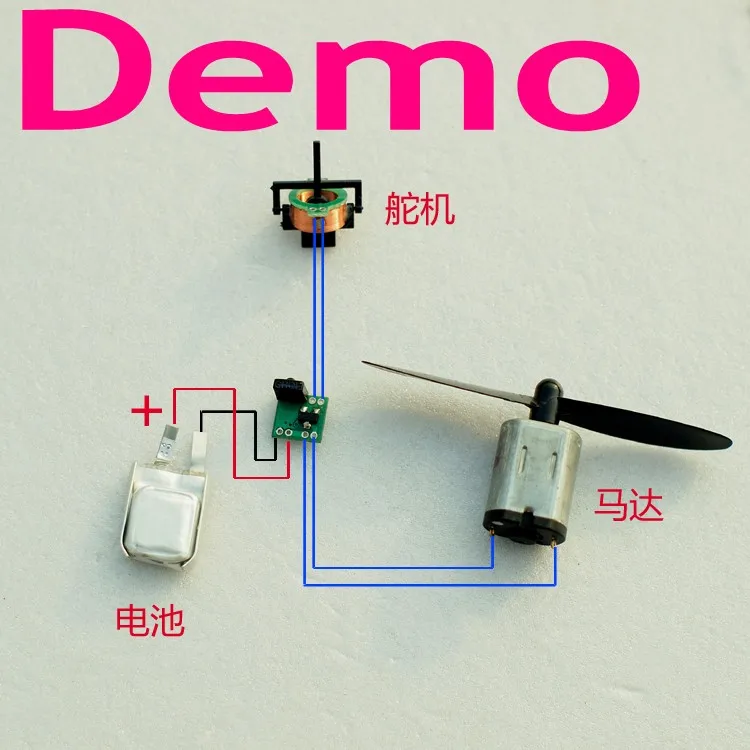 2 channel transmitter and receiver for rc plane