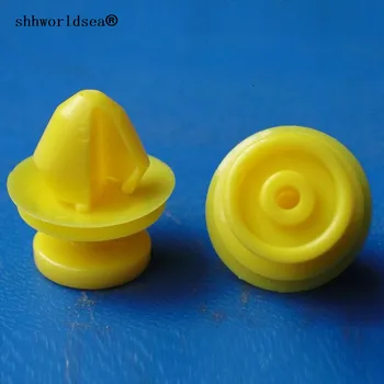 

shhworldsea POM Yellow Rocker Carpet Clamping Bar Retainer clips auto plastic fastener clip for Land Rover for Jaguar C2D5807