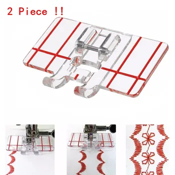 

2 Piece ! ! domestic Sewing Machine Parts Presser foot sewing accessories Border Guide Foot Used for Low Shank Sewing machine