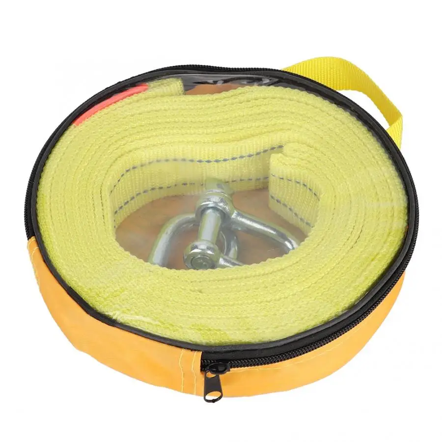 4 M 5000 كجم عالية قوة سحب كابل سحب شد حزام ل الثقيلة سيارة الطوارئ