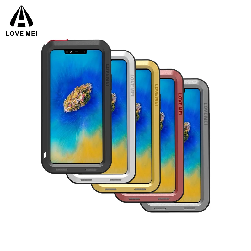 

LOVE MEI Metal Aluminum For Huawei Mate 20 Pro/Mate 20 Lite/Mate 10 Pro/Nova 4 P30 Heavy Duty Armor Shockproof Waterproof Case