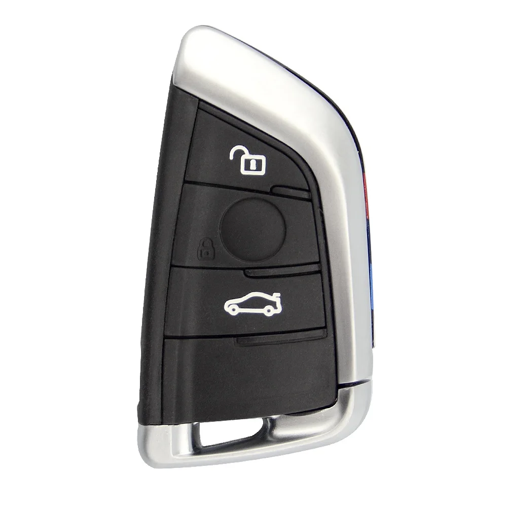 Okeytech 3 4 кнопки Чехол для автомобильного смарт-ключа чехол для BMW, Возраст 1, 2, 3, 4, 5, 6, 7, серия X1 X5 X6 X5M X6M X1 X3 F шасси CAS4+ FEM оболочки - Количество кнопок: A