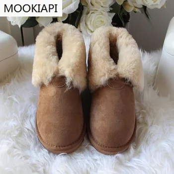 

The latest high-quality women's boots in Europe in 2019, real sheepskin, 100% natural wool, free delivery