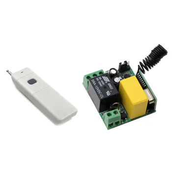 

Top Wireless Remote Control Switch AC 220V 1CH 10A Relay Switch Transmitter & Receiver For Lights /Shutters/Garage Doors 1000m