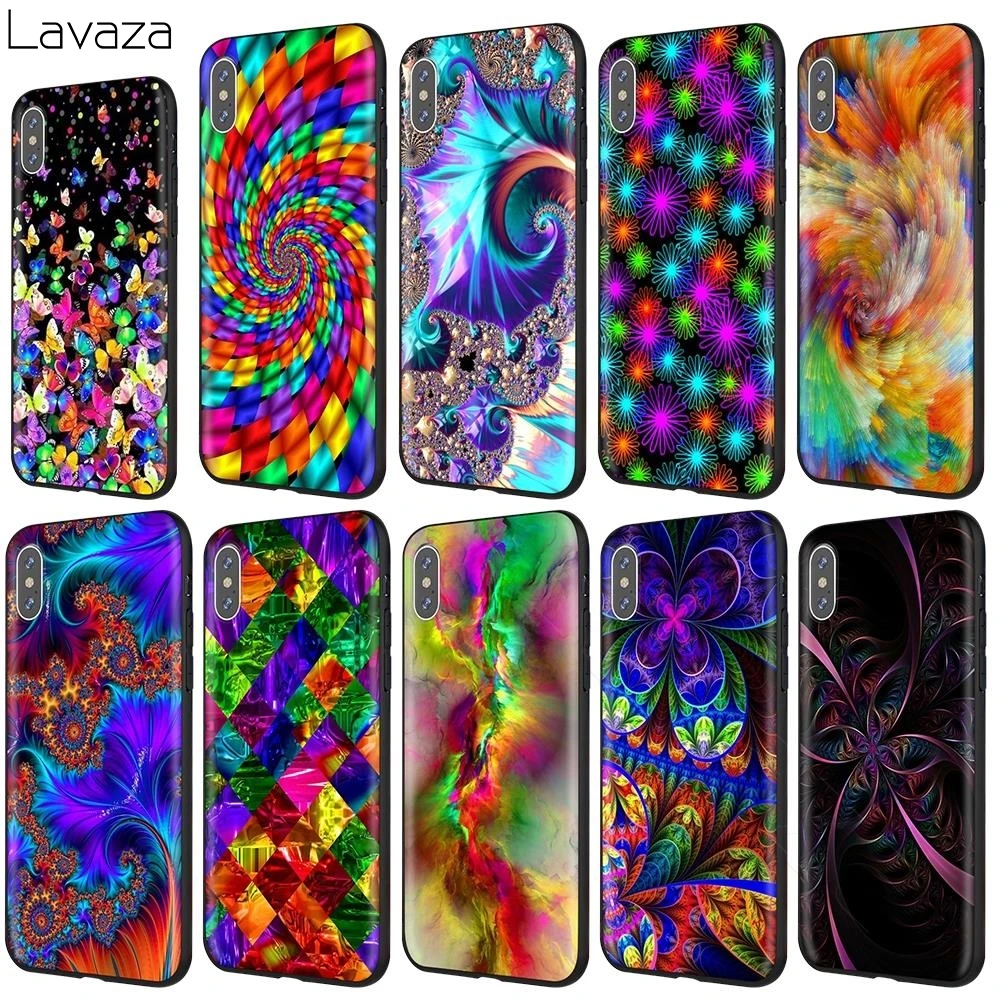 

Lavaza Abstract Bright Lsd Trippy Case for iPhone 11 Pro XS Max XR X 8 7 6 6S Plus 5 5s se