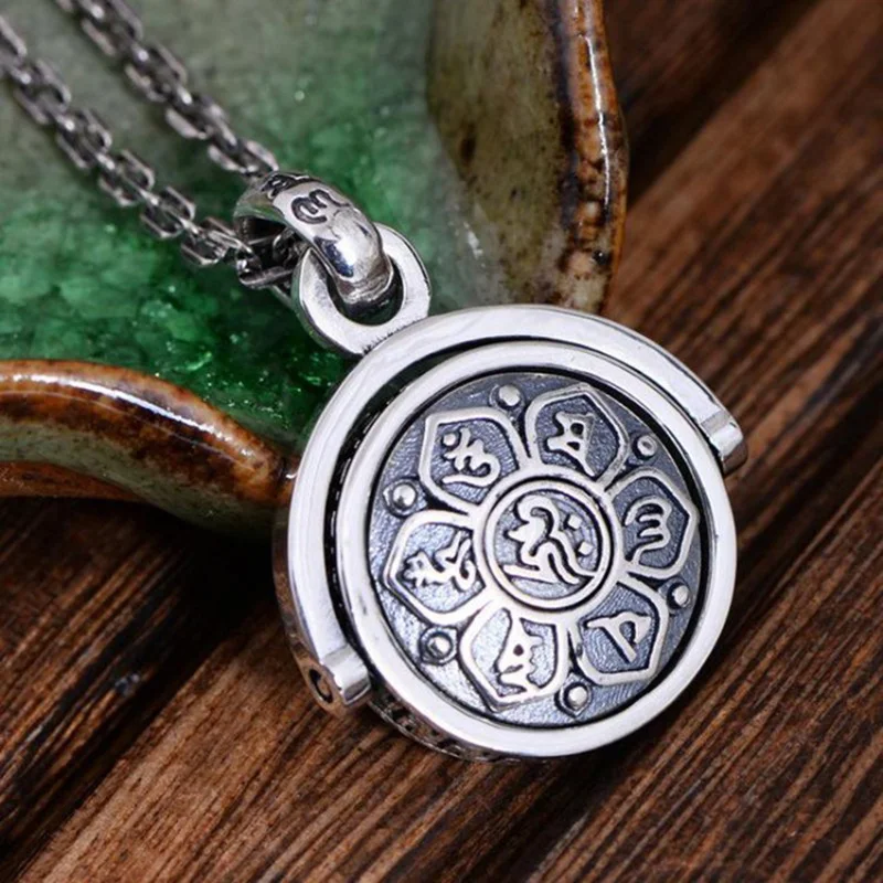 925-Sterling-Silver-Jewelry-Six-Words-Pendant-Om-Mani-Padme-Hum-Rotatable-Shifting-Lucky-Vintage-Buddha.jpg_640x640