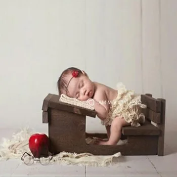 Online Neugeborenen Baby Fotografie Lesen Schreibtisch Requisiten Infant Fotografia Zubehör Baby Fotograf Foto Schießen Studio Posiert Requisiten