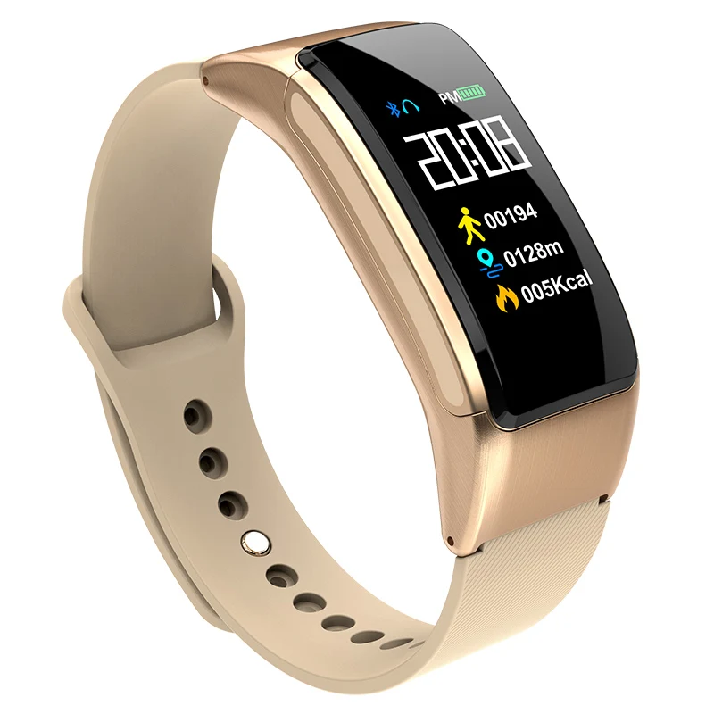 Smartband Gold LYKL браслет B31 smart watch Цвет наушников поговорить с Bluetooth Монитор Сердца Спорт фитнес трекер smart Браслет - Цвет: Smartband Gold