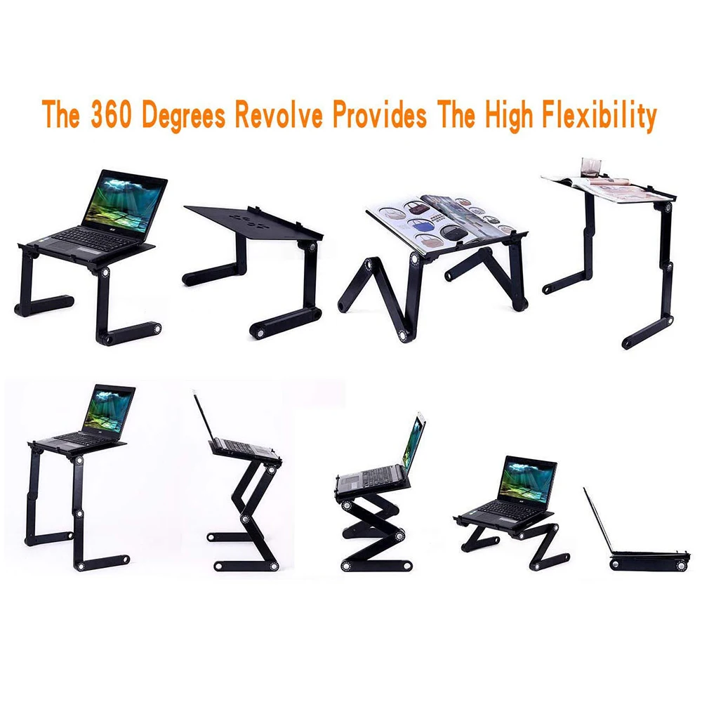  Portable Foldable Adjustable Folding Table for Laptop Desk Computer Mesa Notebook Stand Tray For So