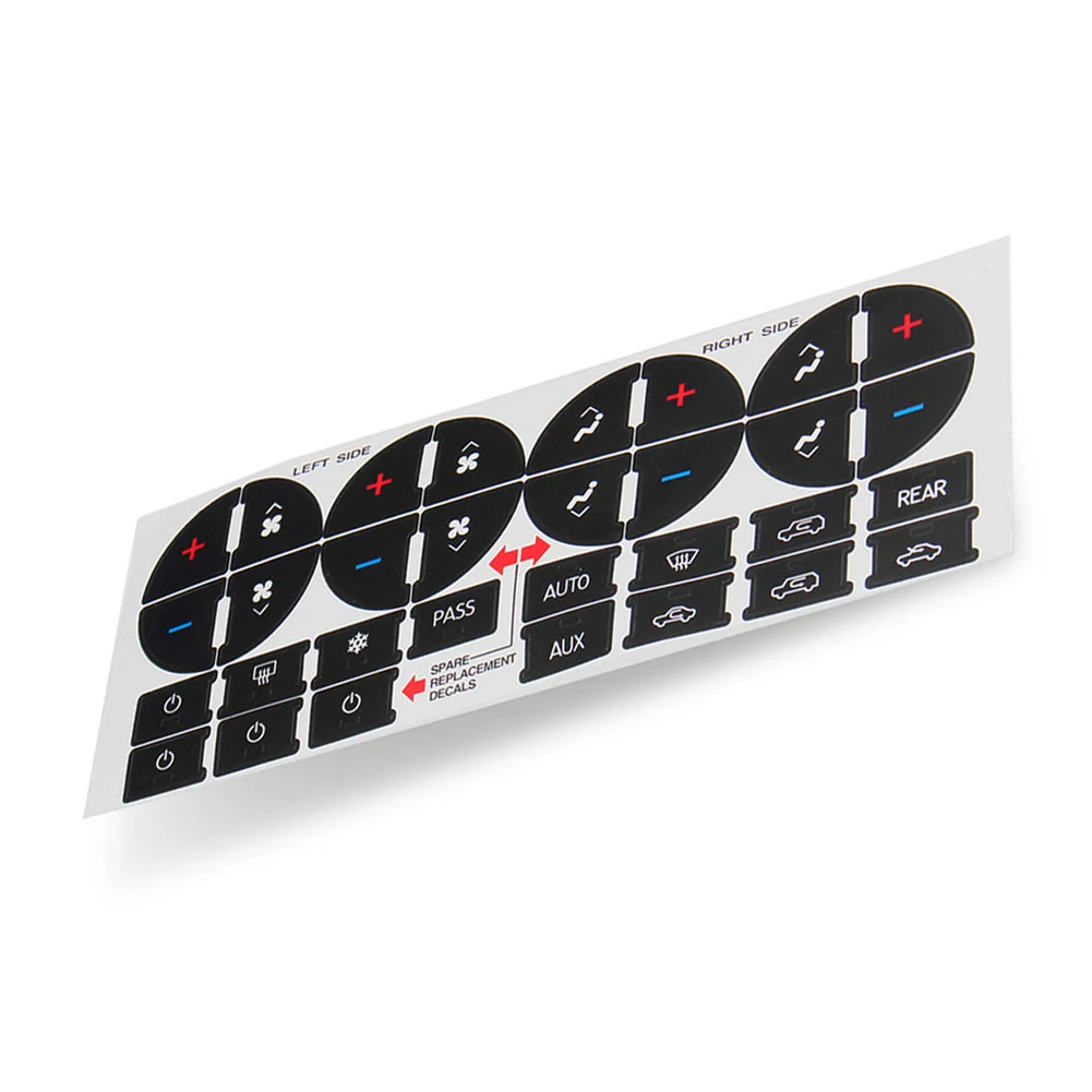 

For Chevy PVC Center Control Replement Styling Dash Button Repair Kit Car Vehicle PVC Decal Universal Sticker