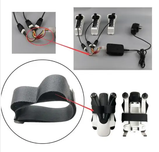 

Hubsan Zino H117S RC Drone Quadcopter Spare Parts 3 in 1 charging line and Propeller belt