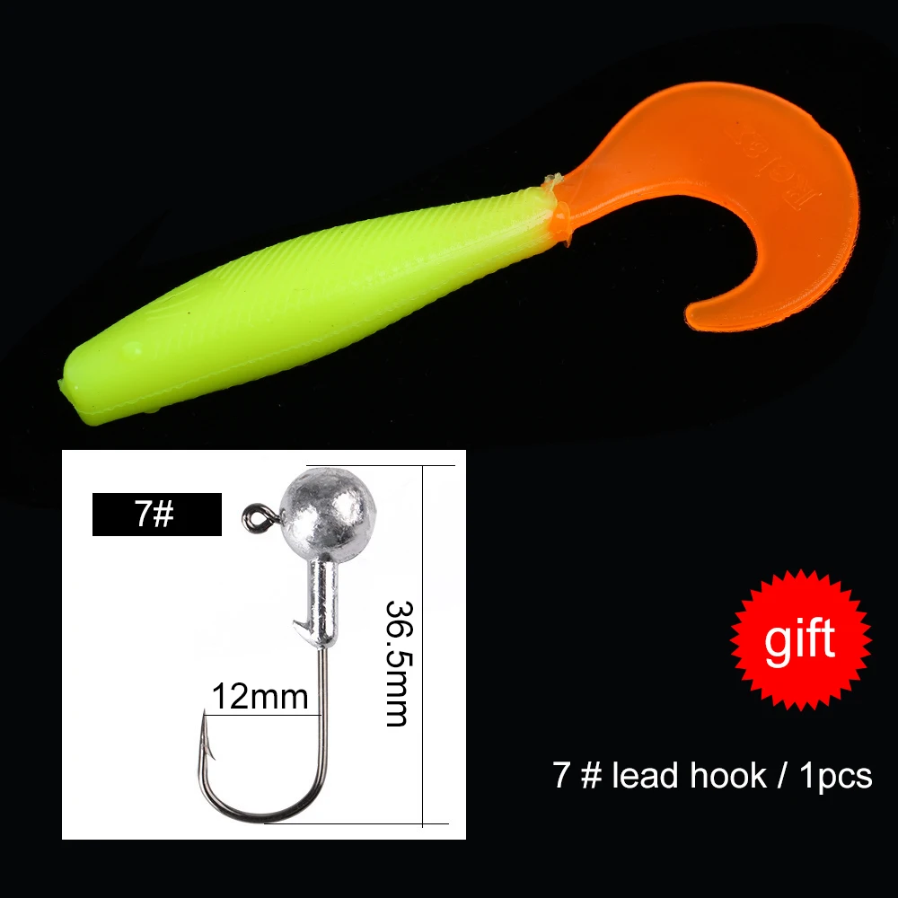 

FTK Soft Lure Fishing Lures Swim Baits Jigging Lure Bass Easy Artificial Popper lure Soft Wobblers 3D Shake Fish T-tail 706