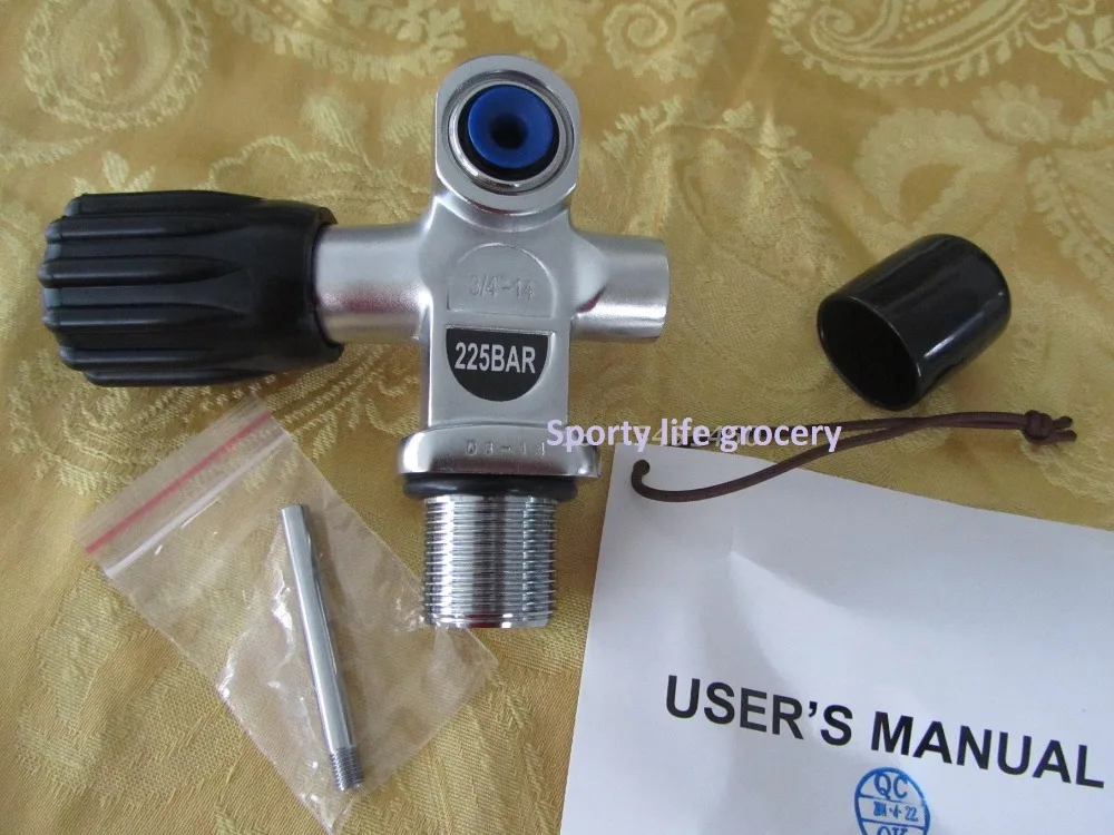 New arrival Diving bottle valve G3 / 4 Taiwan Nitrox dive cylinder