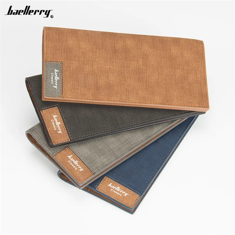 

New Design Men PU Leather Ultrathin Long Wallet Casual Ticket Money Cash Coin Purse Male Pocket Pochette Clutch Bag Card Holder