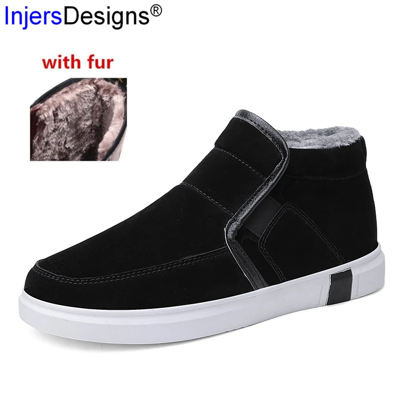 Coton Botas White Chaussures on Black Fur Bottes D'hiver Mode Hommes Offre Haute Hombre Gold Fur Avec Appartements Fourrure Taille Neige Fur Spéciale Slip 39 Chaud Cheville De 44 Top black gray dhstQCr