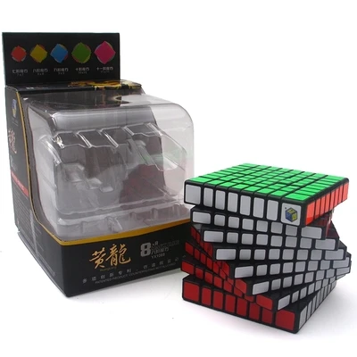 Yuxin HuangLong 7x7 8x8 9x9 10x10 11x11 stickerless розовый/яркий черный кубик-головоломка кубики развивающие игрушки