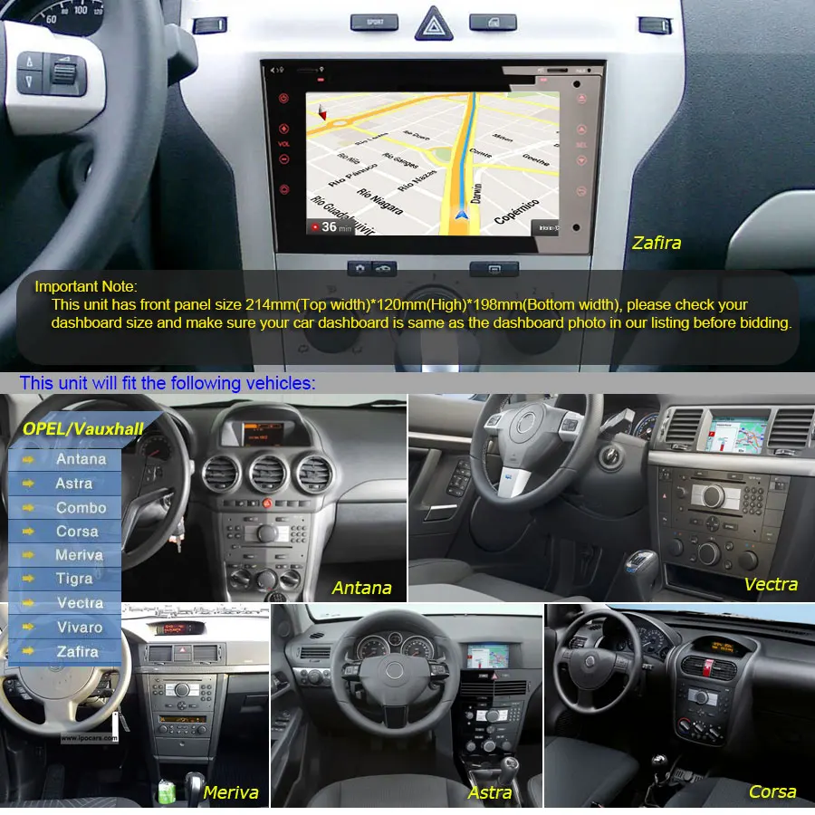 Sale Erisin ES7873P 7" Android 8.0 Car GPS Radio DVR DAB+ DVD For Opel 2
