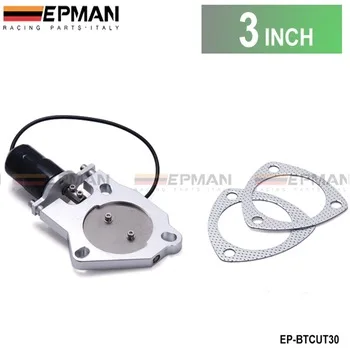 3" ELECTRIC EXHAUST CUTOUT VALVE Remote Control Motor Kit EP-BTCUT30