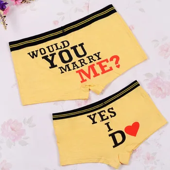 

DENNYLITER Hot 1 Set Couple Underwear Soft Modal Sexy Panties Cartoon Underwear Men Cuecas Boxer Men Panties Women Shorts Men