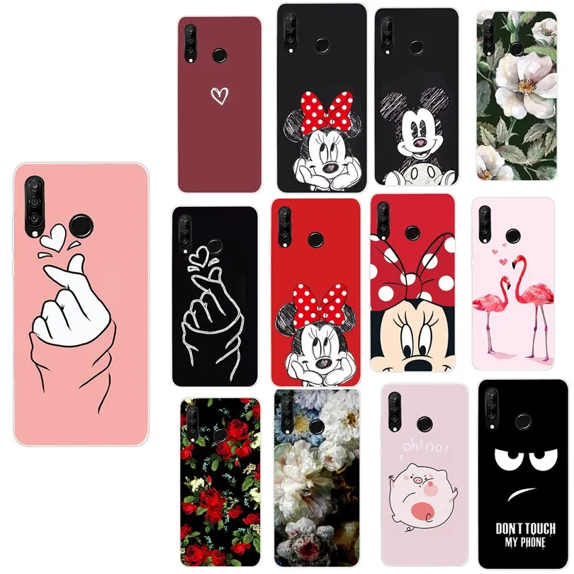 Cover For Huawei P30 Lite Pro Phone Case Luxury Minnie Coque Mate 10 P10 P20 P Smart 2018 2019 |