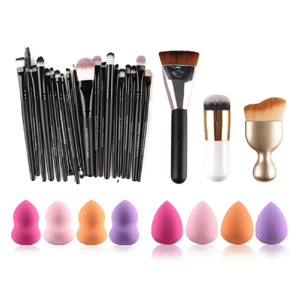 MAANGE Makeup Brushes Set Beauty Blenders S Shape Blush Brush Set