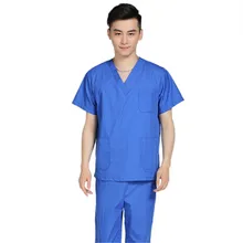 Мужской костюм медика наборы больничные костюмы врача стоматологическая клиника салон красоты Лонгслив под змеиную кожу хирургический костюм с v-образным вырезом