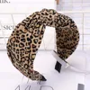 2022 Fashion Leopard Women's Hairband High Elastic Hair Band Wide Side Cross Knot Headband For Adult Girls Headwear Turban ► Photo 3/6