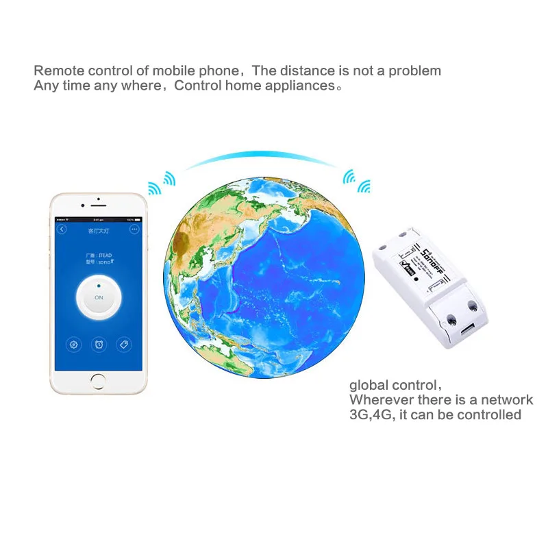 Умный Wi Fi выключатель Sonoff 5 шт./лот DIY пульт дистанционного