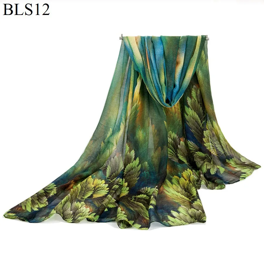 Брендовая бандана, шелковый хлопковый шарф, женский роскошный хиджаб, длинный шарф с вышивкой, черные кружевные вязаные шарфы, модная шаль-платок - Цвет: BLS12-2