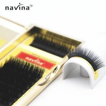 

Navina JBCD Curl VIP Golden Box False Eyelashes Extension Mink Lashes Black Thick Lashes Inovation Grafting Fake Eyelash