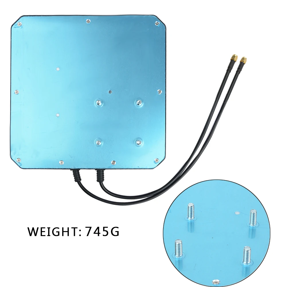 2*22dBi outdoor 4G LTE MIMO antenna,LTE dual polarization panel antenna SAM -Male connector