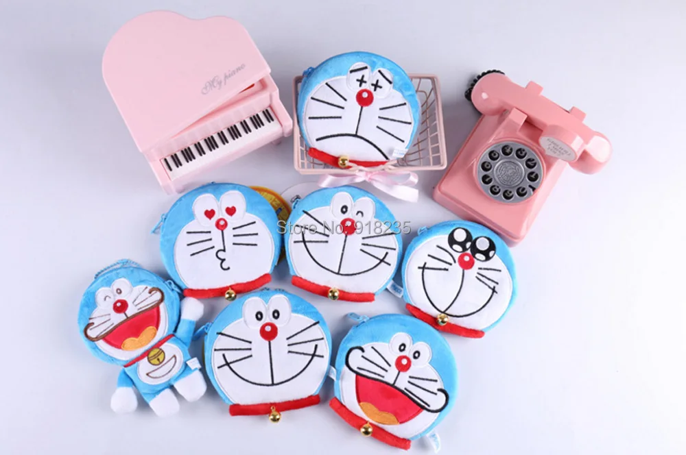 10 шт./партия кошелек с плюшевой куклой Doraemon 12 х12 см | Игрушки и хобби