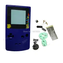 Чехол для геймпада голубого-фиолетового цвета с кнопками для Ретро игровой консоли для Gameboy color w/консоль чехол с мультяшными линзами