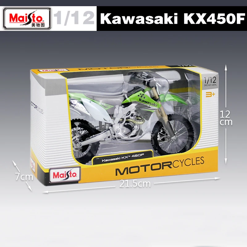 Maisto 1/12 масштаб kawasaki KX 450F мотоцикл гонки литья под давлением Мотокросс сплав металлический мотоцикл модель ручной работы игрушки для детей подарки на день рождения