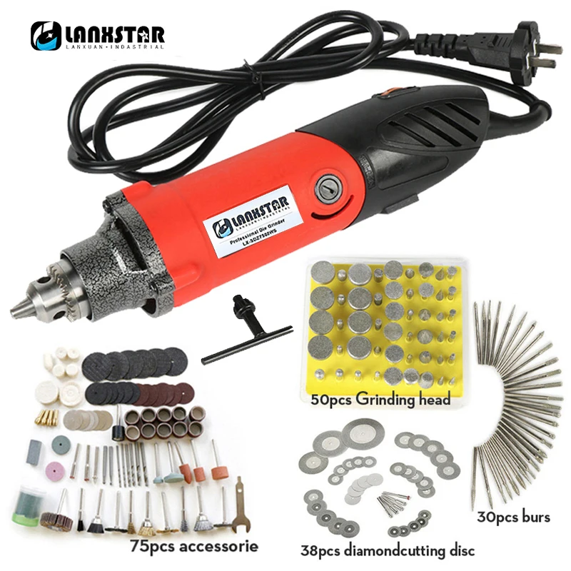 Lanxstar профессиональный Электрический мини шлифовальный станок Dremel инструмент 0 6 ~