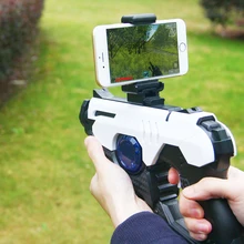 Enjoybay AR Game Gun Toys 3D Virtual Reality Bluetooth Pistol with Phone Stand Holder for IOS Android AR Games Gun Toy for Kids