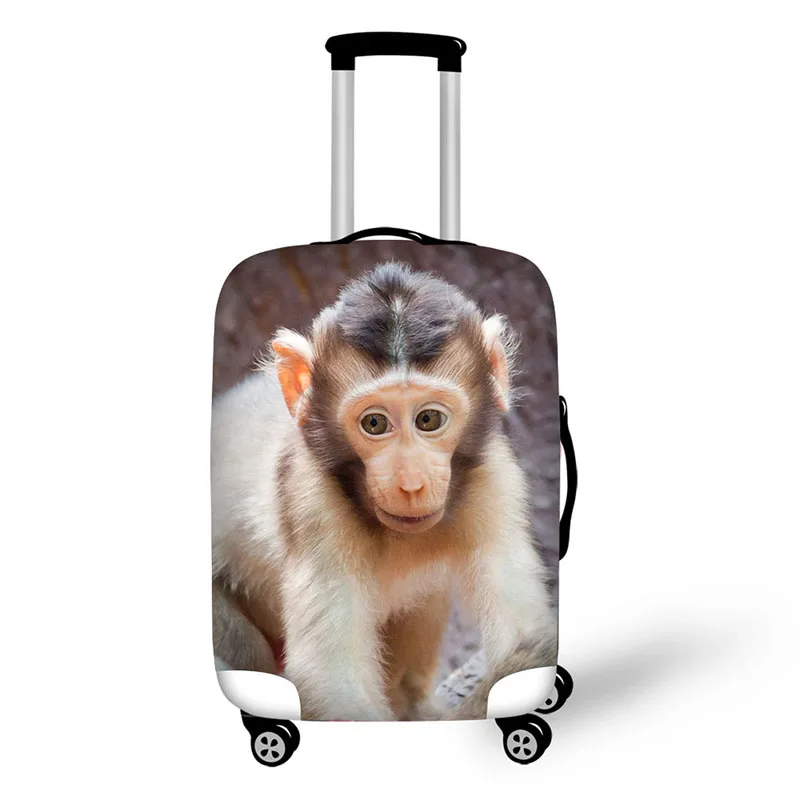 Animal Monkey Print Travel Accessories Suitcase Protective Covers 18-32 Inch Elastic Luggage Dust Cover Case Stretchable