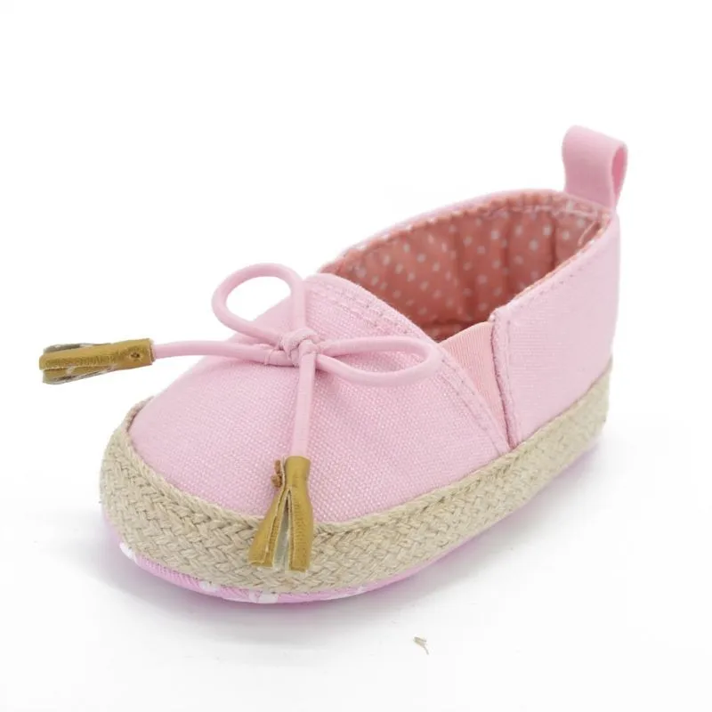 Новинка; мягкие туфли с бантиком для младенцев; парусиновые туфли для малышей 0-18 месяцев