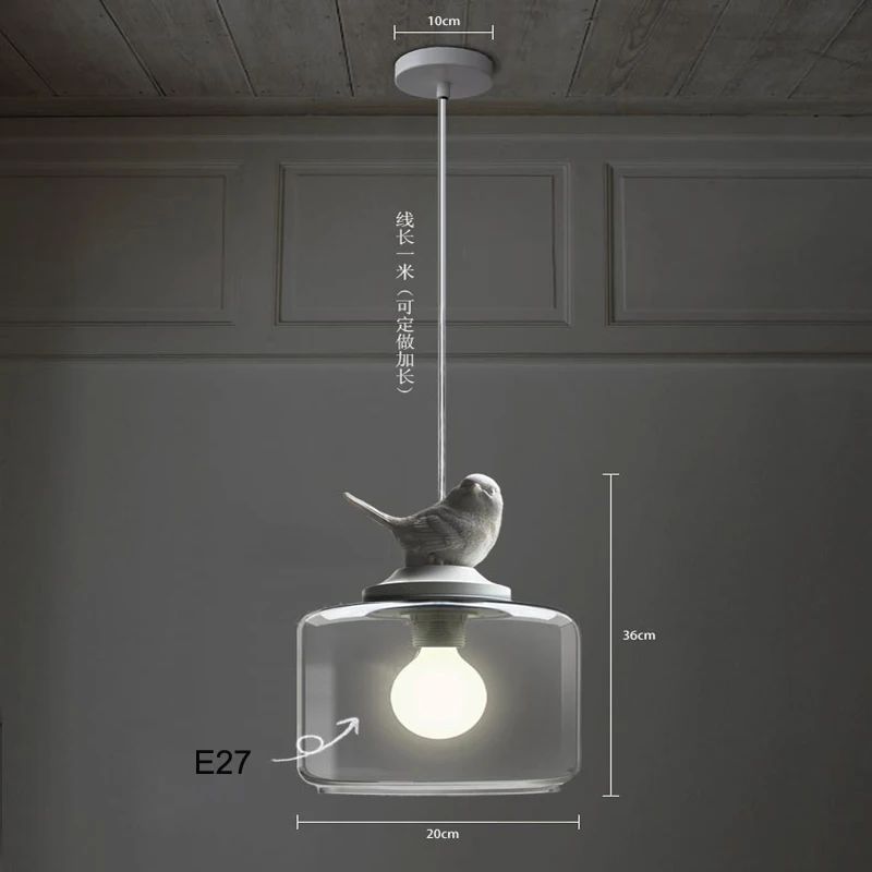 

2017 Real New Pendant Light Lamparas Luminaire American Pendant Dining Room Children's Bedroom Single Head Nordic Style Modern