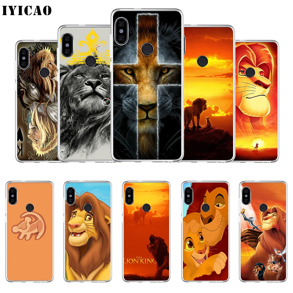 Мягкий силиконовый чехол для телефона IYICAO The Lion King Simba Xiaomi Mi 9 8 SE 6 A1 A2 Lite F1 MIX2S MIX3 |