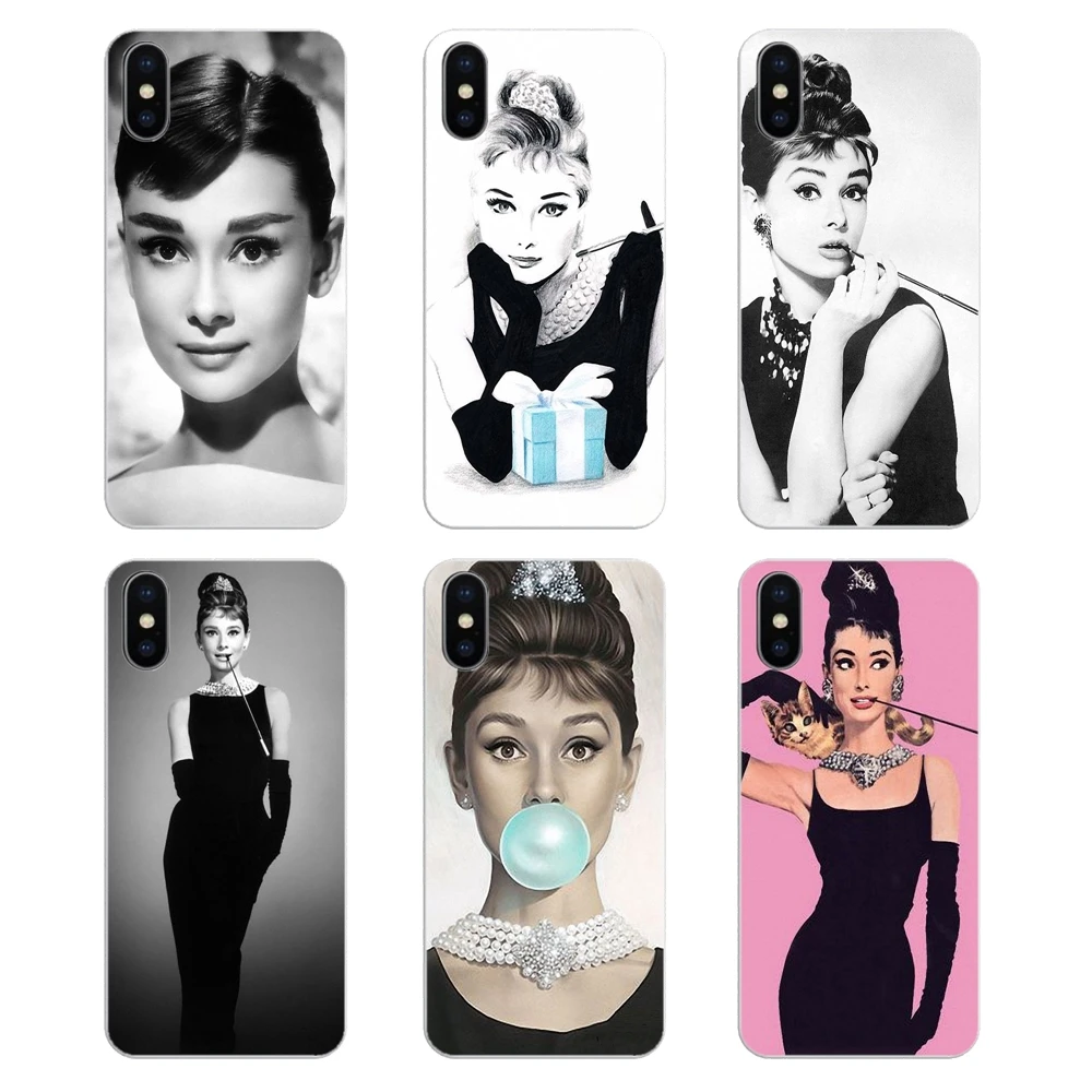 Pop Classic legend Lady star Одри Хепберн для Samsung Galaxy A5 A6 A7 A8 A9 J4 J5 J7 J8 2017 2018 Plus Prime TPU силиконовый