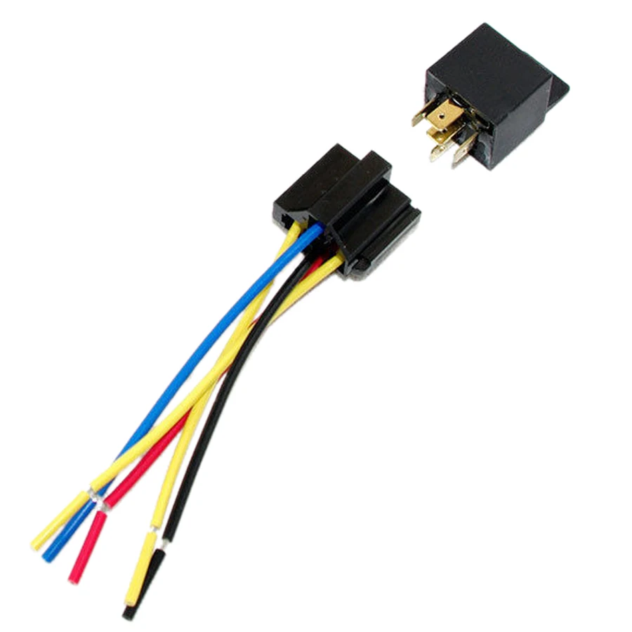 Lot10 New 12 Volt 40 Amp SPDT Automotive Relay with Wires & Harness Socket-in Relays from Home Improvement on Aliexpress.com | Alibaba Group