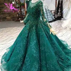 Image 2 - AIJINGYU lüks elbiseler mücevher dükkanı önlük düğün müslüman rusya federasyonu düz daha nişan düğün elbisesi tayvan