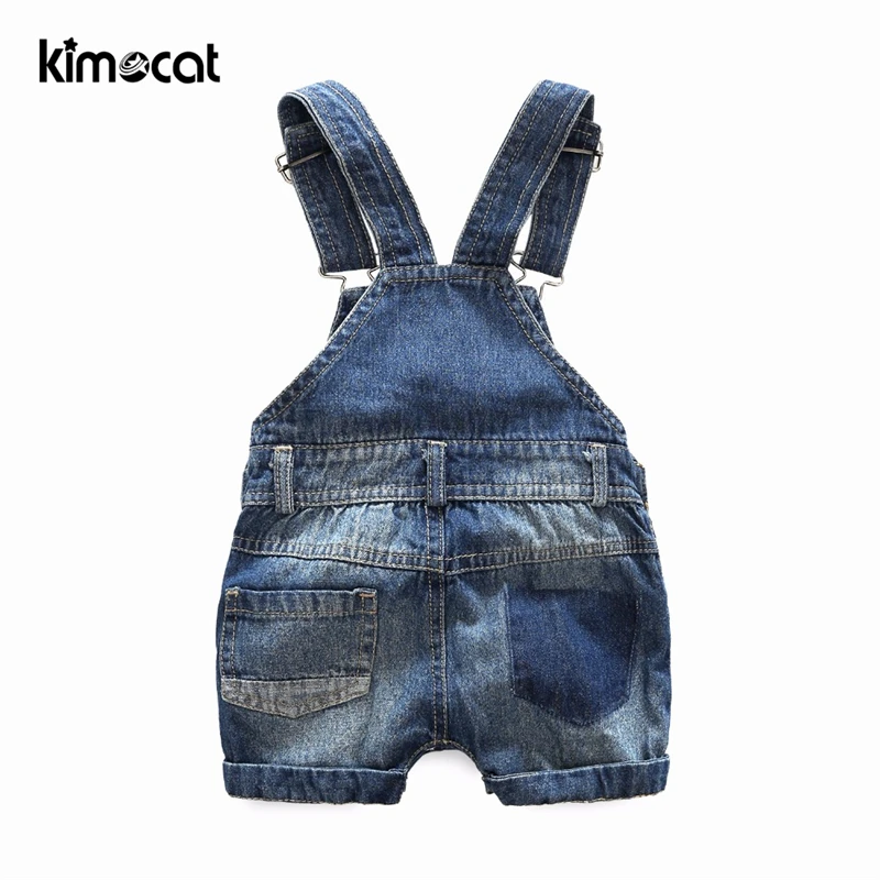 Kimocat летний комплект для мальчиков из 2 предметов футболка + комбинезоны с