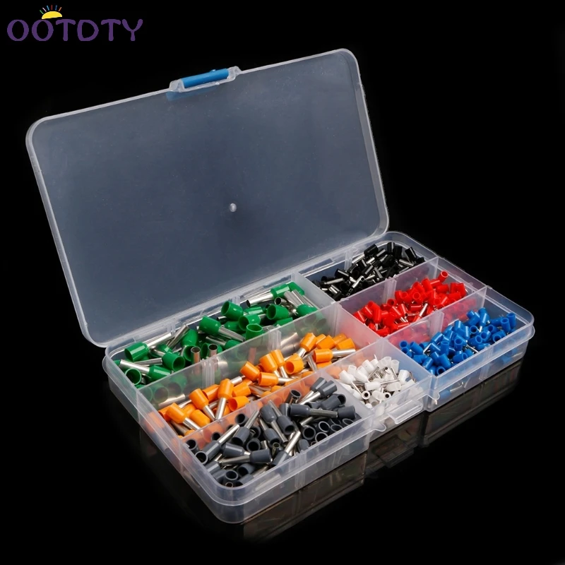 

600Pcs/Set Insulated Cord End Terminal Bootlace Cooper Ferrules Kit Set Wire