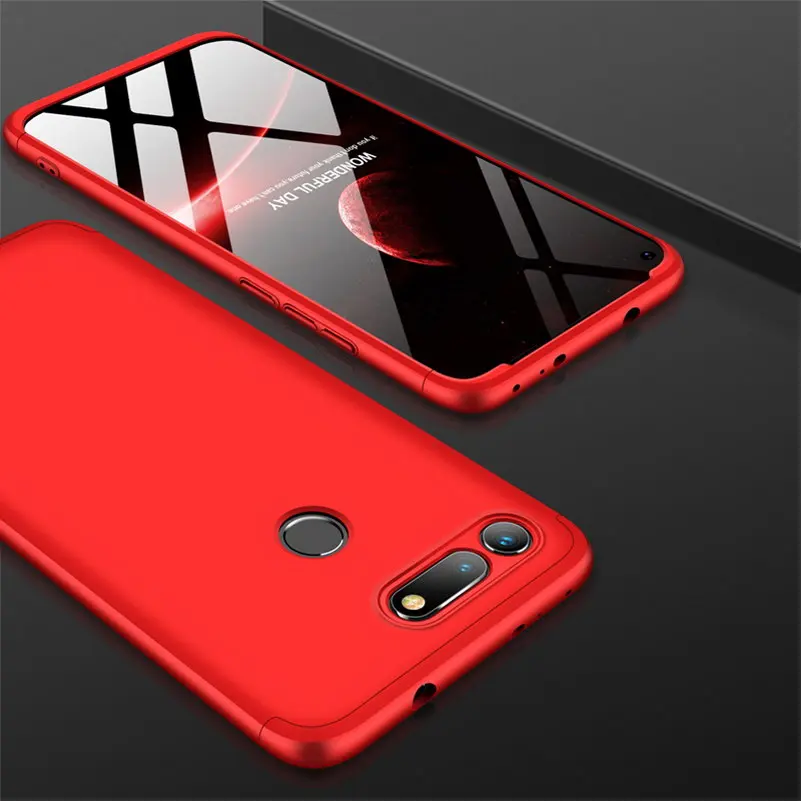 cute huawei phone cases 3-in-1 full Protective Case For Huawei Honor view 20 Case Full Body case Back Cover For Huawei Honor v20 view20 Hard Phone Case huawei phone cover