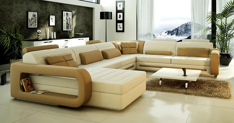 

Modern leater sectional sofa set new designs 2015 for living room furniture