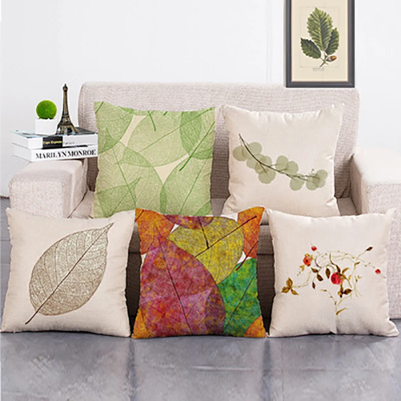 

Pillow Office NAP pillow linen foreign trade pillow home cushion cotton and linen pillowcase cover back cushion
