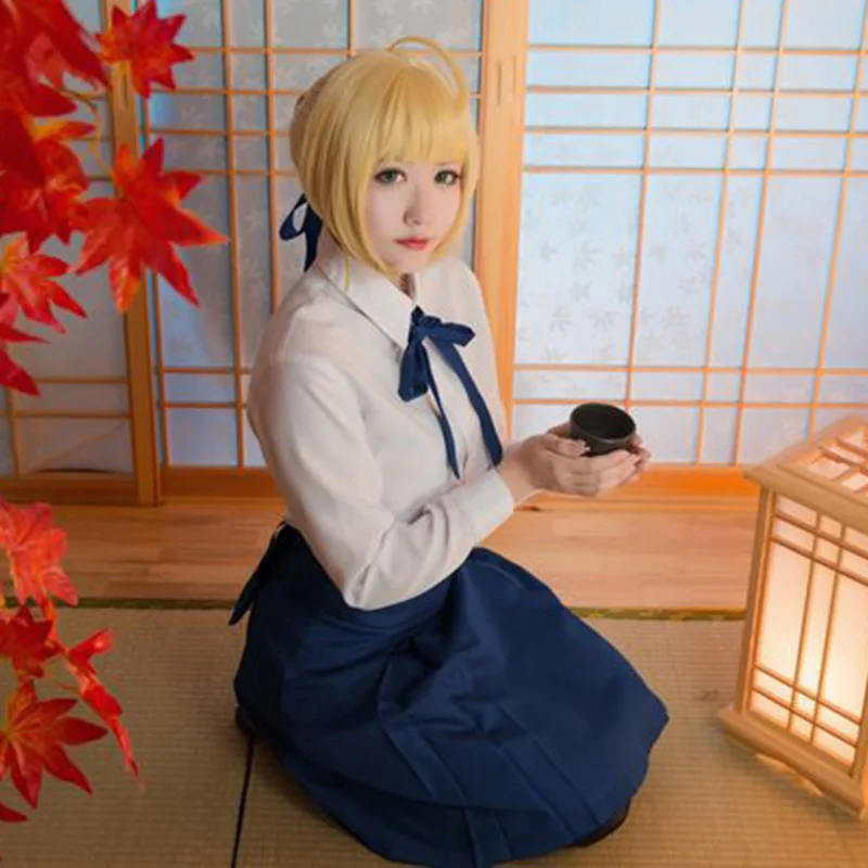 ROLECOS японская игра Косплей Fate Stay Night Altria Pendragon Костюм Saber женский для косплея| |